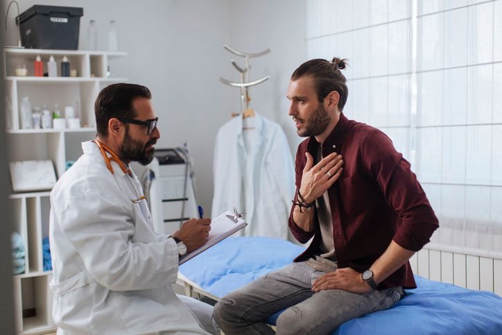 integrative medicine doctor talking to patient