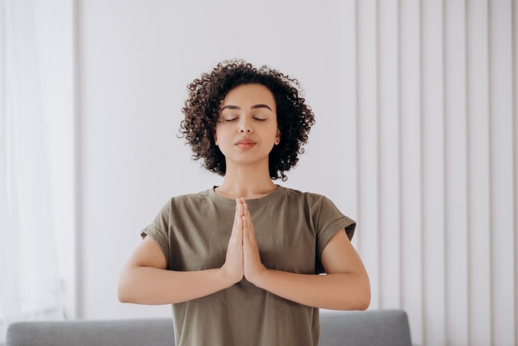 woman smiling healthcare wellness consultation